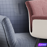 Chair Cor Alvo variant 1 3D Model Corona