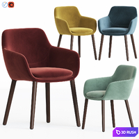 Tyson dining chair 3D Model Vray, Corona