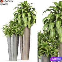 Plants collection 283 Fleurami ROYAL 3D Model Vray, Corona