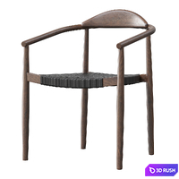 Janice dining chair 3D Model Corona