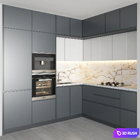 Kitchen 024 3D Model Vray, Corona