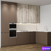 Modern Kitchen 16 3D Model Vray, Corona