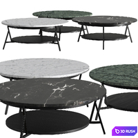 Arflex Cradle Coffee Tables 3D Model Vray, Corona