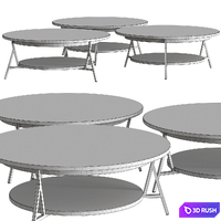 Arflex Cradle Coffee Tables 3D Model Vray, Corona