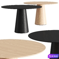 Crassevig Inoko Round Dining Tables 3D Model Vray, Corona