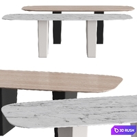 Andreu World Status Me Dining Tables 3D Model Vray, Corona
