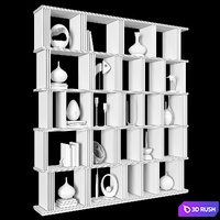 Shelving 56 3D Model Corona