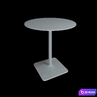 Enea iron table 3D Model Vray, Corona