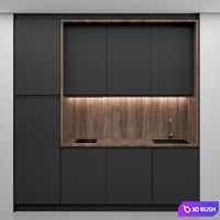 Kitchen 08 3D Model Vray, Corona