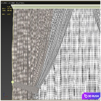 Curtain 28 3D Model Corona