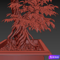 Large artificial tree Fruticosa 3D Model Vray