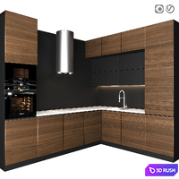 Kitchen 12 3D Model Vray, Corona