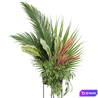 Bouquet 07 3D Model Vray, Corona