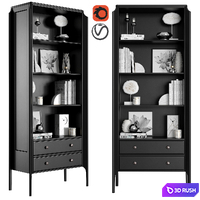 Dantone Home Showcase-library Le Visage 3D Model Vray, Corona
