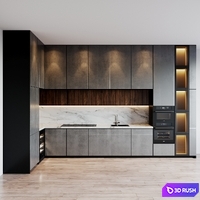 Kitchen modern 31 3D Model Vray, Corona