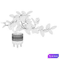 Plants collection 085 - ficus benghalensis 3D Model Vray, Corona