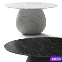 Gervasoni Inout 836 Dining Table 3D Model Vray, Corona