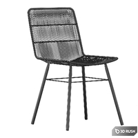 Mauritius Woven Dining Chair 3D Model Vray, Corona