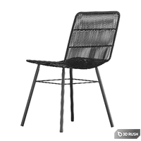 Mauritius Woven Dining Chair 3D Model Vray, Corona
