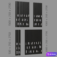Shelving Partition 3D Model Corona