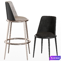 Aurora Stool, Cantori Italy 3D Model