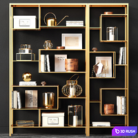 Rack LOFT GOLD by KARE DESIGN 3D Model Vray