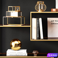 Rack LOFT GOLD by KARE DESIGN 3D Model Vray