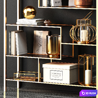 Rack LOFT GOLD by KARE DESIGN 3D Model Vray