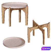 Médan Coffee table La Redoute 3D Model Corona
