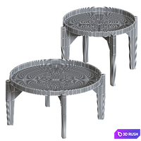 Médan Coffee table La Redoute 3D Model Corona