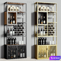 Homary Industrial Rack 3D Model Corona