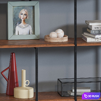 Jacobson Bookcase AM.PM 3D Model Corona