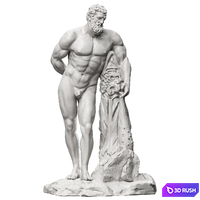 Hercules Sculpture 3D Model Corona