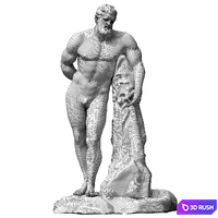 Hercules Sculpture 3D Model Corona