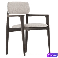 Poliform Curve Chair 3D Model Vray