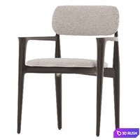 Poliform Curve Chair 3D Model Vray