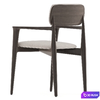 Poliform Curve Chair 3D Model Vray