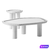 EL VERANO coffee tables by CB2 3D Model Corona