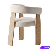 Oru chair by Andreu World 3D Model Corona