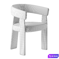 Oru chair by Andreu World 3D Model Corona