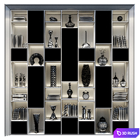 Furniture composition 561 3D Model Vray
