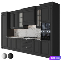 Kitchen 100 3D Model Vray, Corona