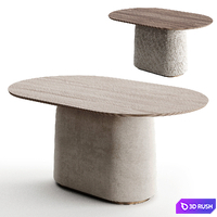 Casper table oval by UNIKA 3D Model Corona