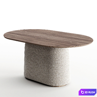 Casper table oval by UNIKA 3D Model Corona