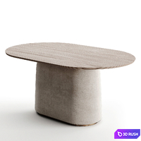Casper table oval by UNIKA 3D Model Corona