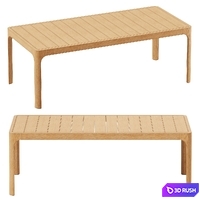 CASSALE RECTANGULAR DINING TABLE - 86'' 3D Model Corona