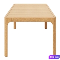 CASSALE RECTANGULAR DINING TABLE - 86'' 3D Model Corona