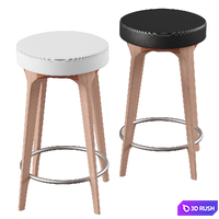 MAXIMA counter stool 3D Model Vray, Corona