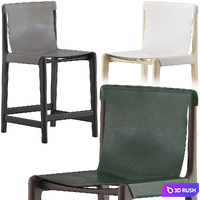 CB2 Burano Counter Stool 3D Model Vray, Corona