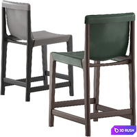 CB2 Burano Counter Stool 3D Model Vray, Corona